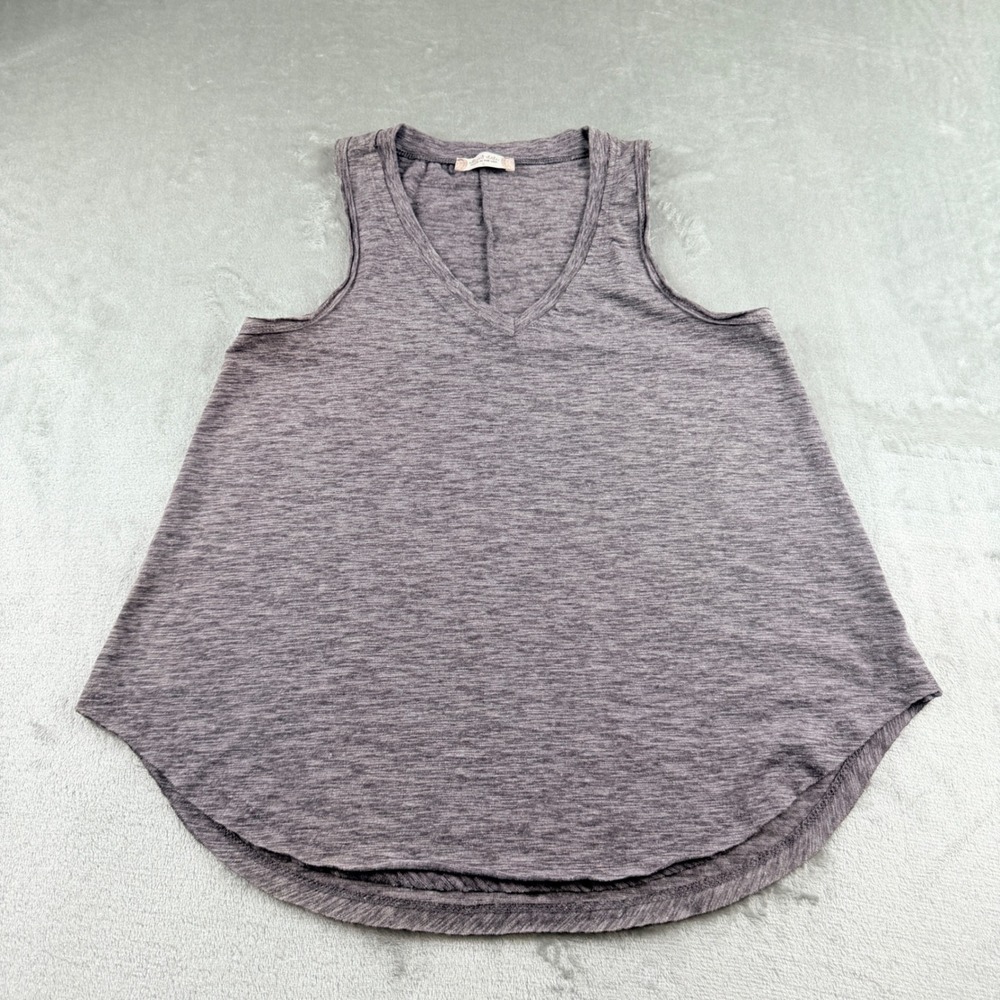 Altar'd State Gray Heathered V-Neck Sleeveless Tank Top Women's Small KT4086